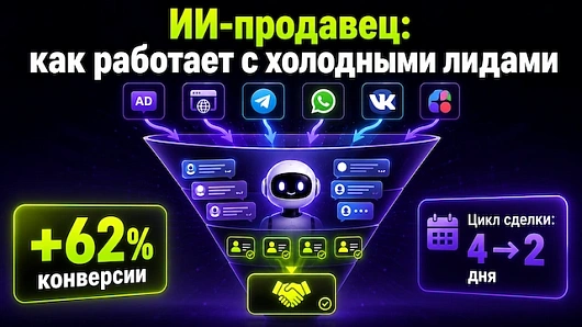 ИИ-продавец: как работает с холодными лидами и где дает x2