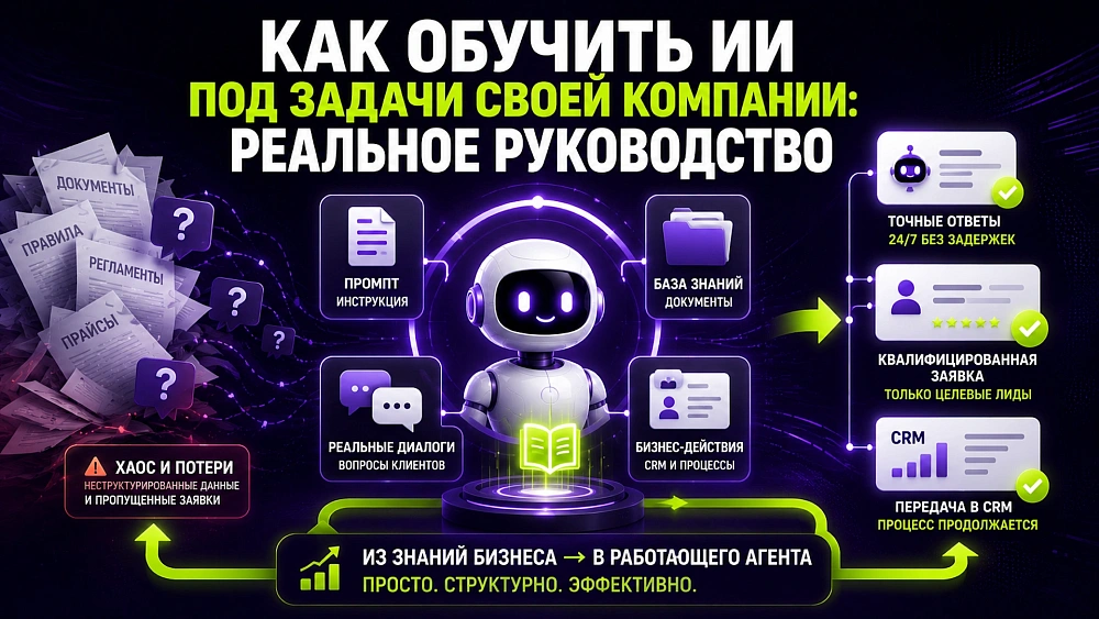 Как обучить ИИ под задачи своей компании: реальное руководство