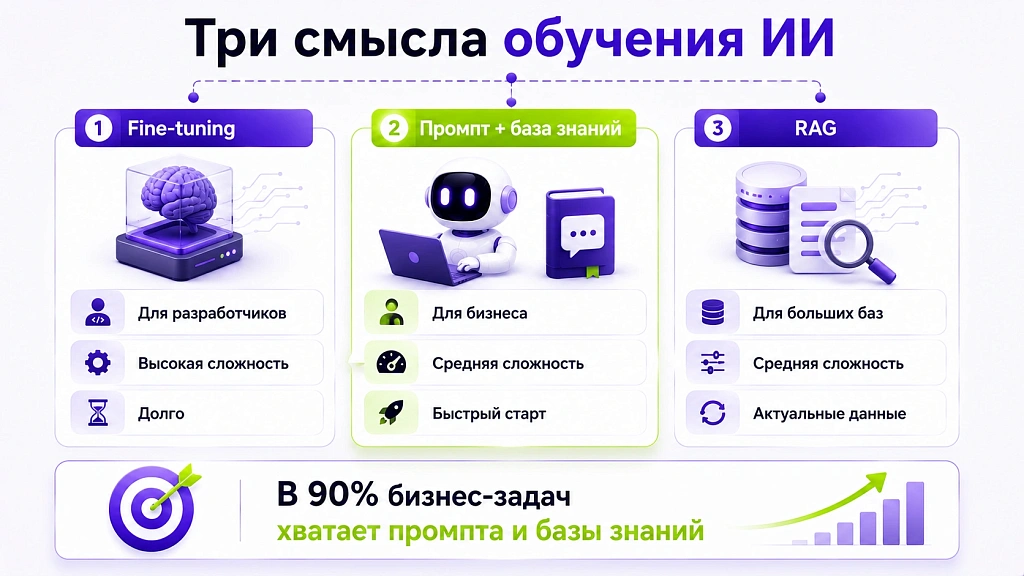 Как обучить ИИ под задачи своей компании: реальное руководство Как обучить ИИ под задачи своей компании: реальное руководство