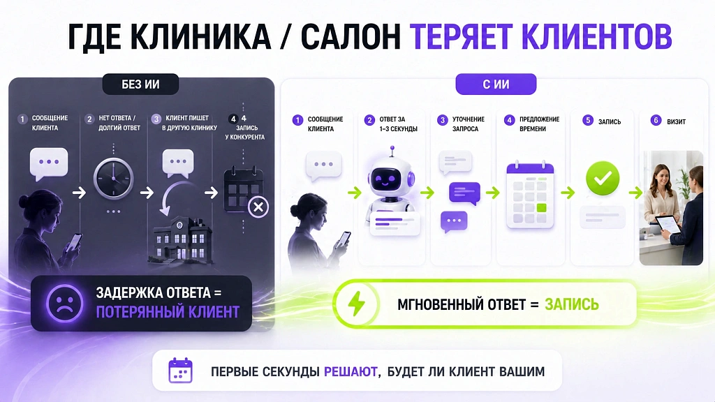 Использование ИИ в медицине и бьюти: как повысить качество сервиса Использование ИИ в медицине и бьюти: как повысить качество сервиса